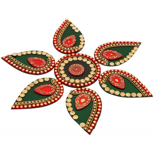 Decoration Craft Acrylic Rangoli – (25 cm x 25 cm)